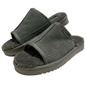 Koolaburra by Ugg Charcoal Suede Slide Slippers